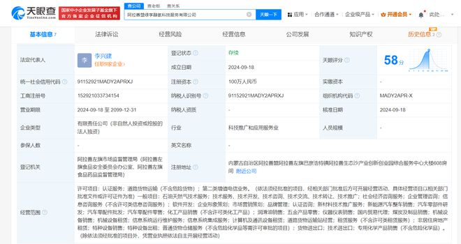 吉利醇氫科技在阿拉善成立新公司，布局經濟信息咨詢新賽道
